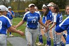 Softball vs Emerson 1  Wheaton College Softball vs Emerson in game 1 of a doubleheader. - Photo By: KEITH NORDSTROM : Wheaton, Softball